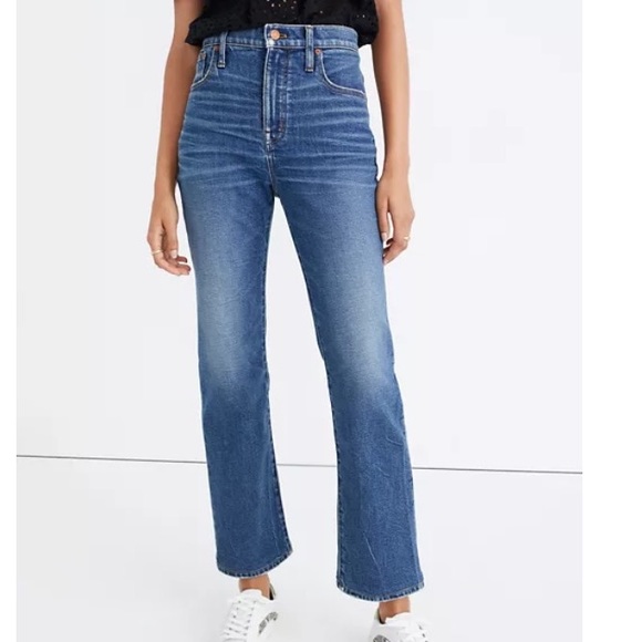 Madewell Denim - Madewell Slim Demi-Boot Jeans in Sundale Wash Blue Magic Pockets Waist 27 NWT